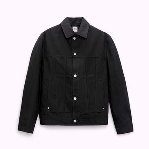 Zara Black Denim Trucker Jacket - Mens Size Large